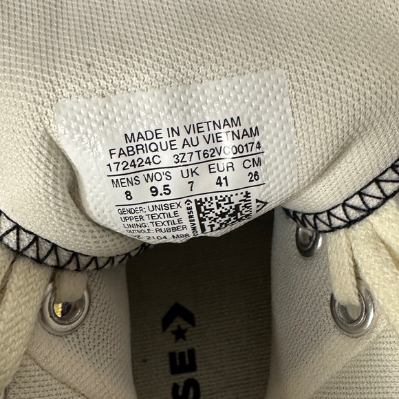 Converse Womens Run Star Hike High Top Women’s 9.5 Black Floral Metallic - Picture 8 of 8